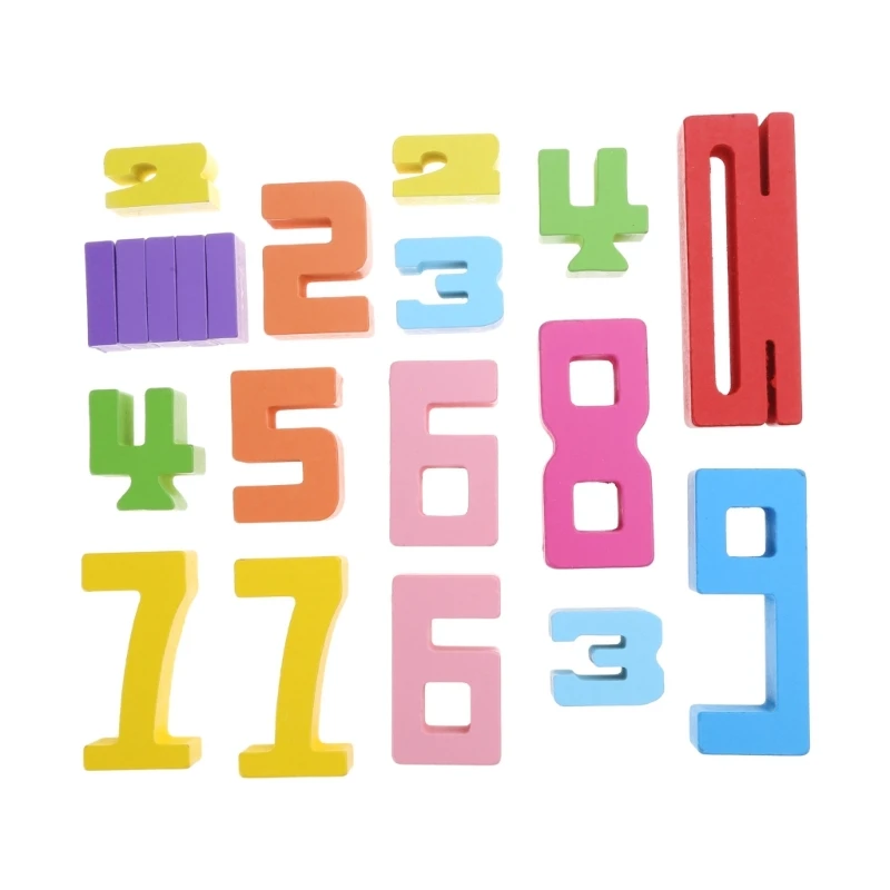 Set blocchi costruzione del numero Puzzle digitale 3D per regalo apprendimento dello sviluppo del cervello del giocattolo impilabile Montessori per bambini