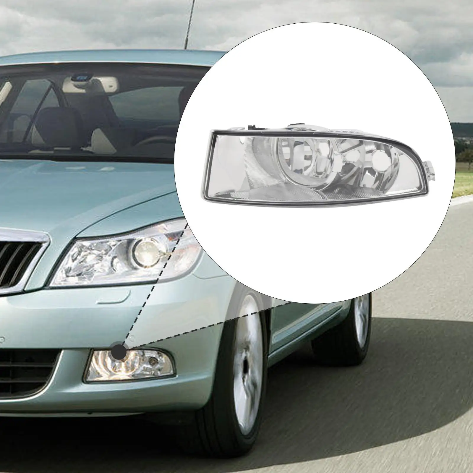 

Fog Light Accessory Replace Parts Left Side for Skoda 11.2008 - 06.2013