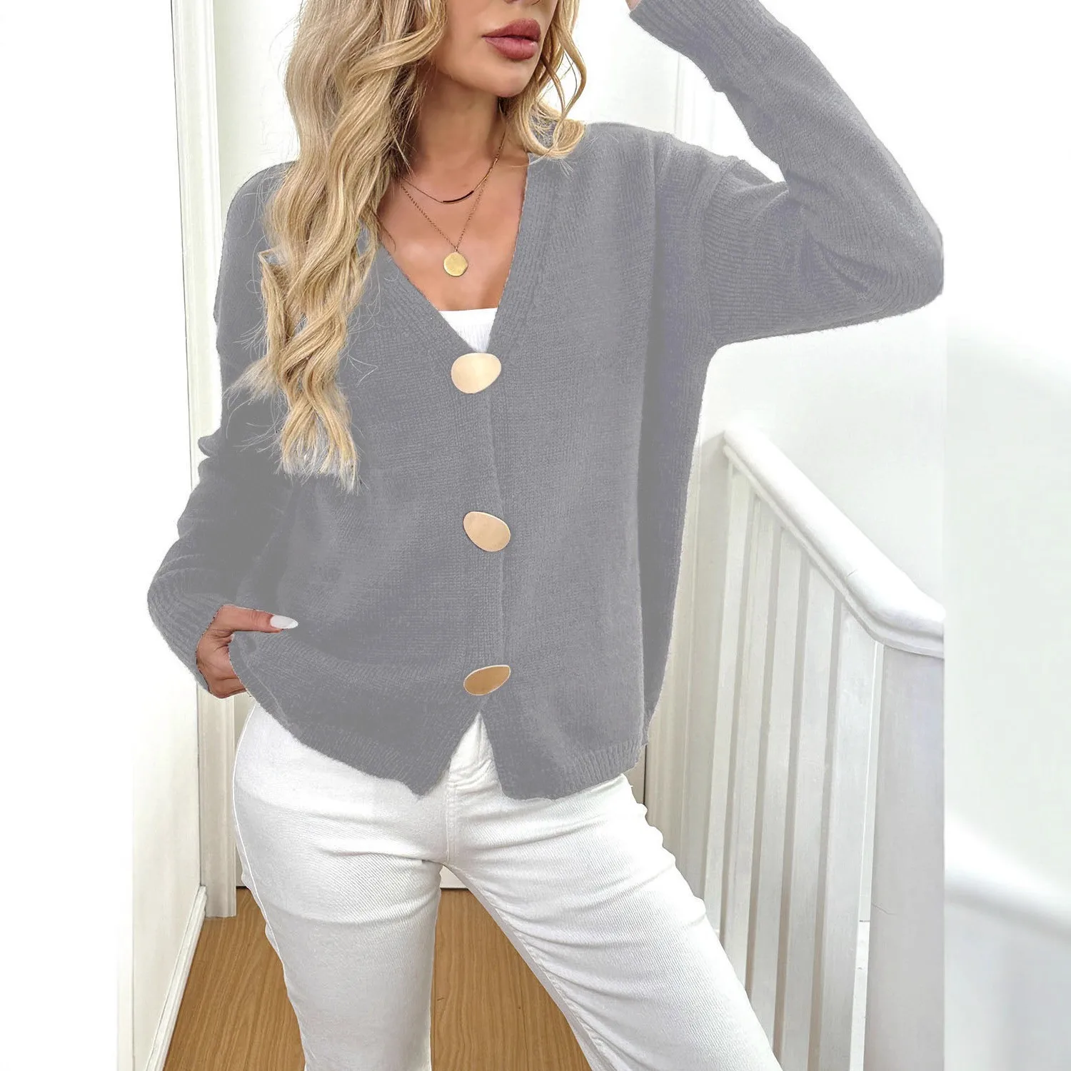 Long Sleeve No Button Shawl with Streetwear Princess Sleeve Shoulder Cape Irregular Hem Cropped Length Cardigan for Women