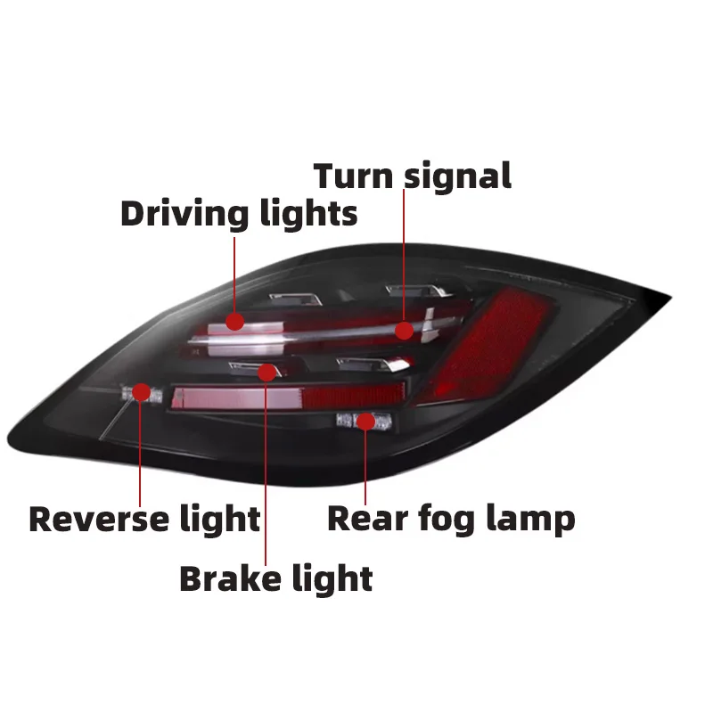 Auto-Zubehör, LED-Rückleuchten für Porsche Cayman Boxster 987, Rücklicht für 987, Cayman-Rücklichter, Rückleuchten 2009–2012