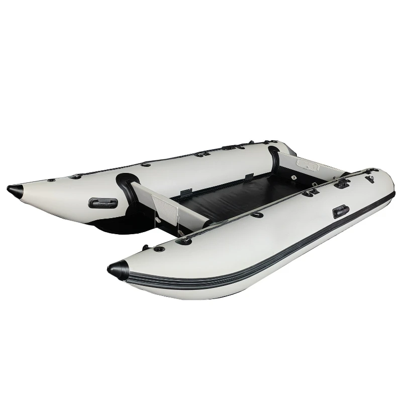380 high-speed boat inflatable boat catamaran rubber boat thickened assault  kayak fishing luya