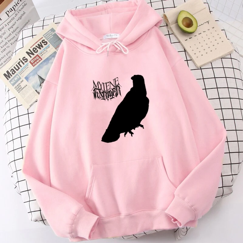 Anime Hoodies Streetwear MYLENE FARMER Fashion Tops Unisex Sweatshirt Autumn Letter Printing hoody winter clothes women