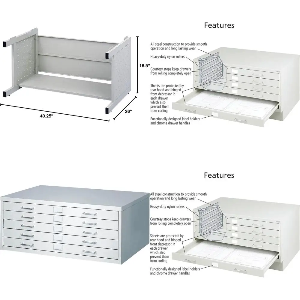 

Light Gray Small Steel Metal Cabinet with Optional Base