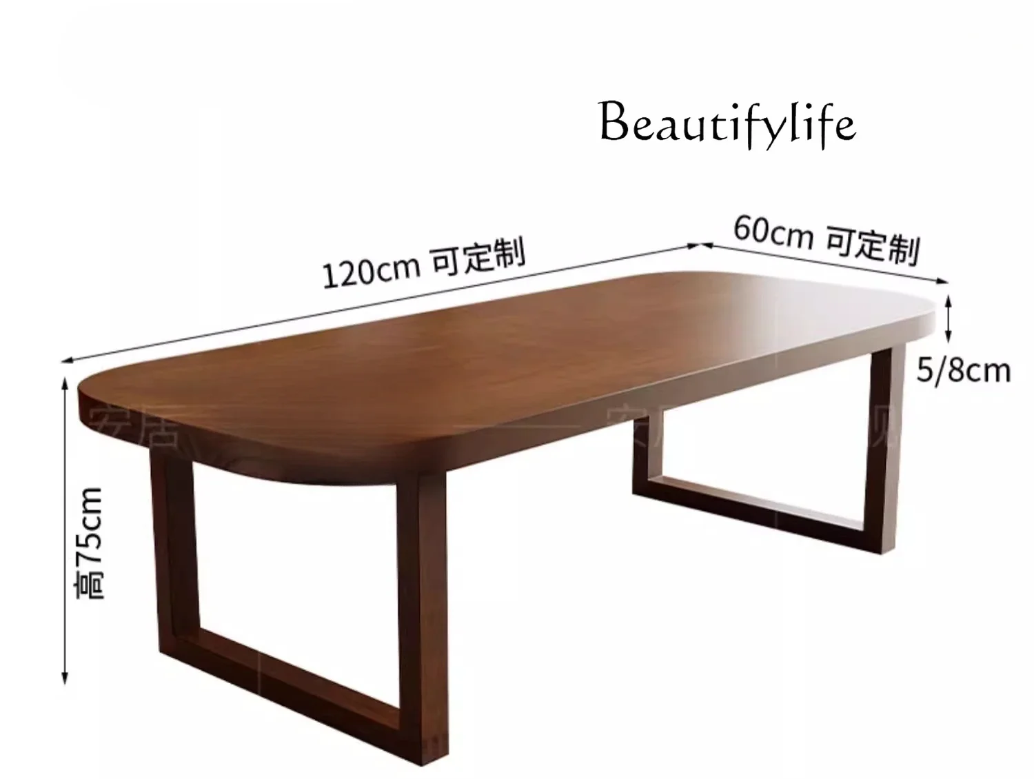 M Nordic Medieval Solid Wood Dining Table And Chair Combination Household Small Apartment Modern Simple Rectangular Dining Table