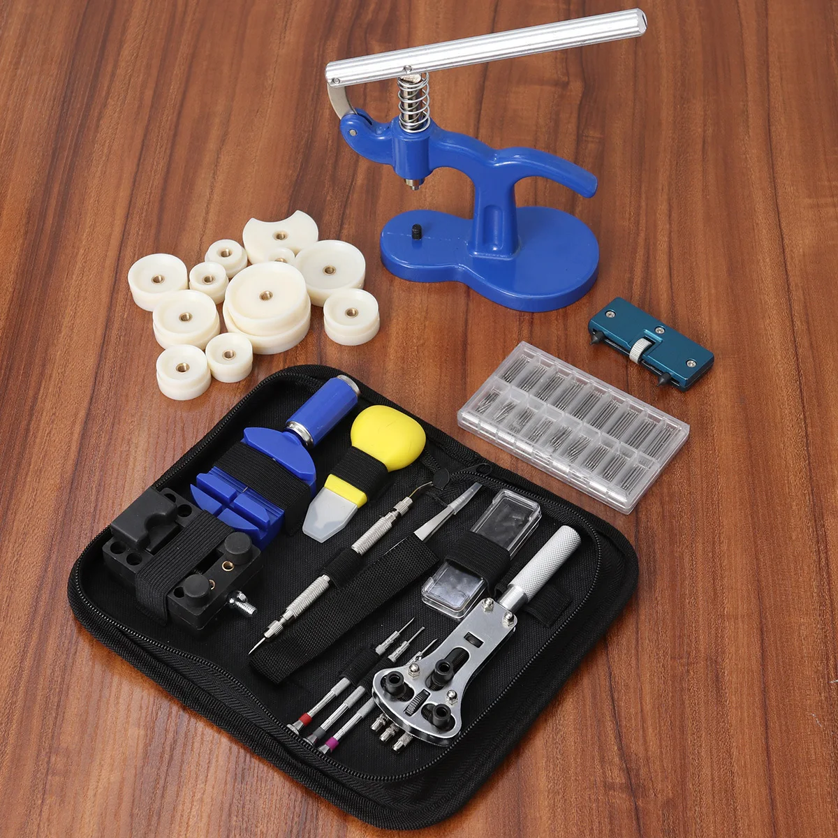 409Pcs Watch Repair Tools Kit Spring Bar Remover Screwdrivers Tweezers Antimagnetic Watch Opener Clock Watchmaker Tools Parts