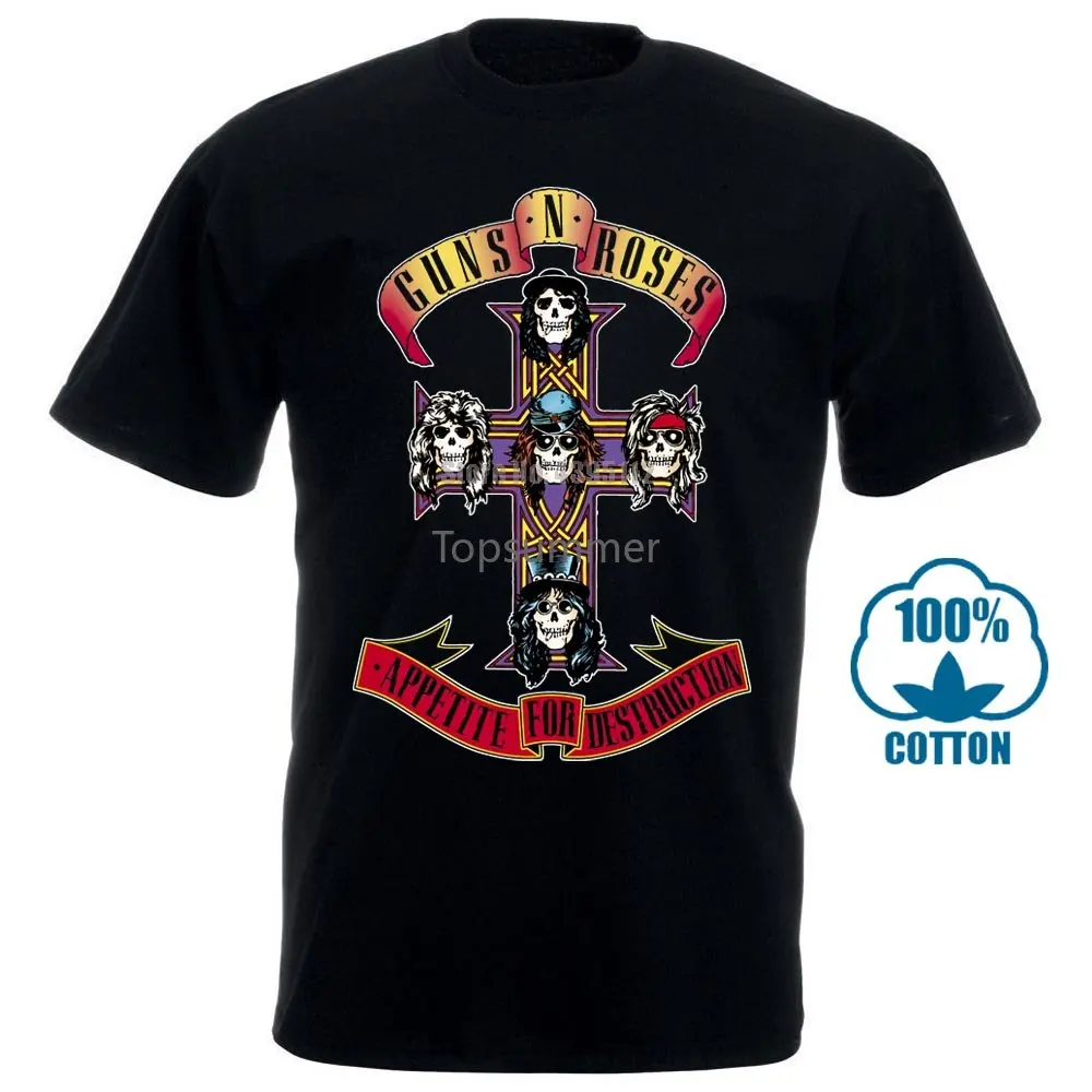 T Shirt 2017 Guns N Roses Appetite For Destruction Shirt S M L Xl T Shirt Tshirt New T Shirt Hot Sale Tees