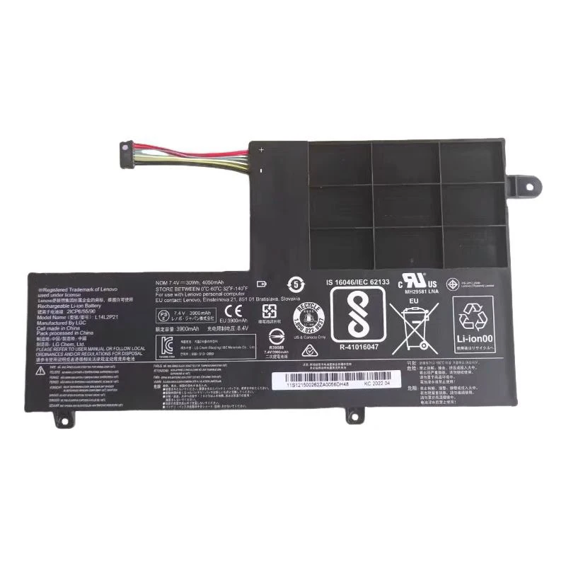 L14L2P21 L14M2P21 Laptop Battery for Lenovo Ideapad 500S-15ISK 510S-14IKB 300S-14ISK 310S-14IKB Yoga 500-14ISK 7.4V 30Wh/4050mAh