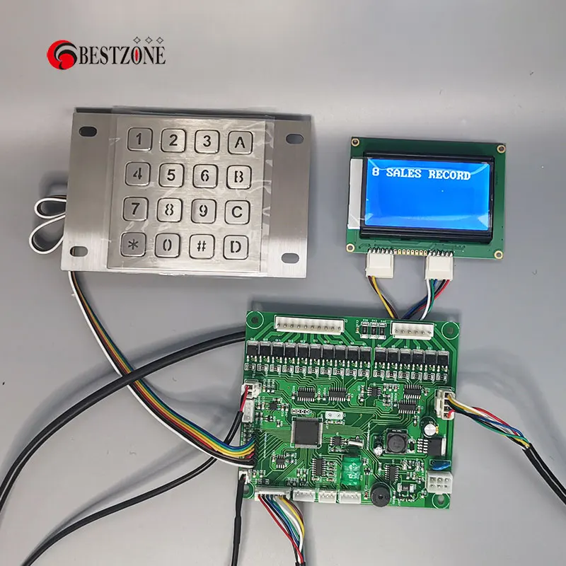 Snack Drink Vending Machine Control Board Set Motherboard Include Keypad Control Board LCD Display Screen MDB DEX Interface