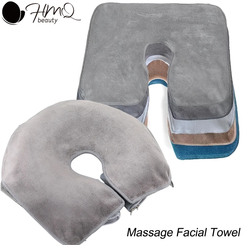 

Массажные наволочки для подставки для лица, спа-салон, кровать, подушка для лица, чехол с отверстием, мягкие без пуха, массажные полотенца для колыбели для лица, товары для красоты