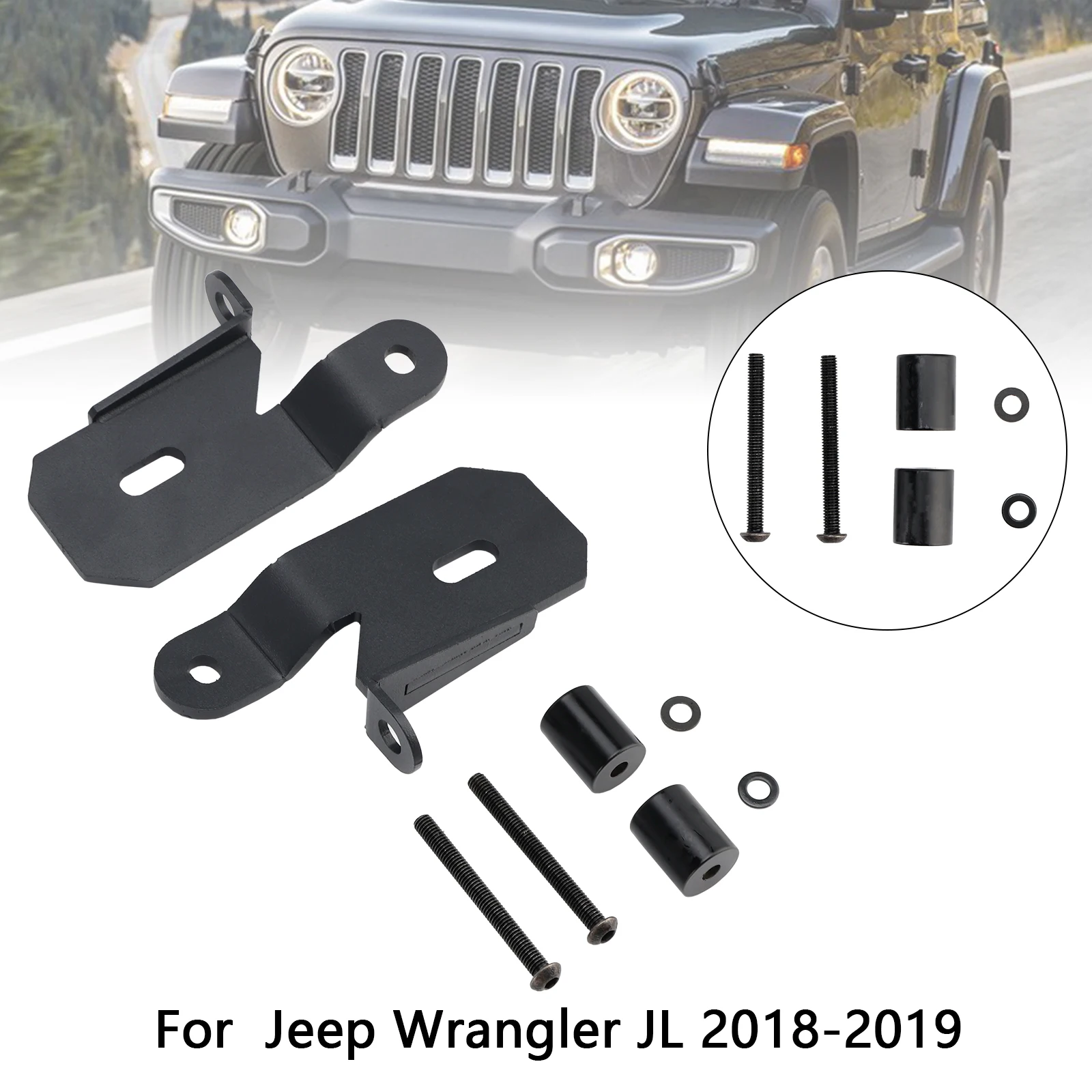 

Кронштейны для крепления светильников Artudatech 7318 A-Pillar черного цвета для Jeep Wrangler JL 2018-2019
