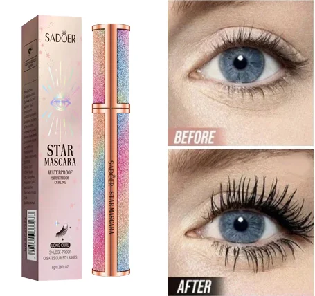 

Curled Thick Silk Mascara Eyelash Lengthening Waterproof Long-wearing Black Eyelash Extension Eye Beauty Makeup Women Cosmetics