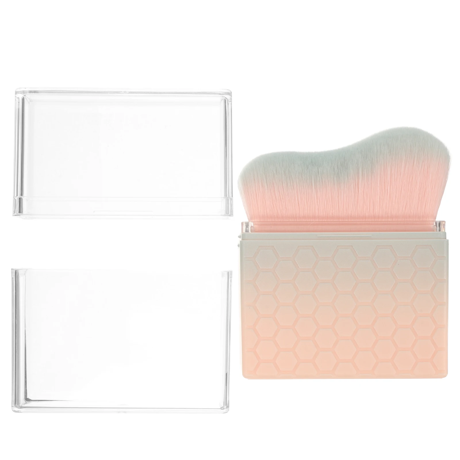 

Wave Shape Tanning Brush for Body and Face Even Self Tanner Distribution Portable with Cover Multiuse Makeup Application on Legs