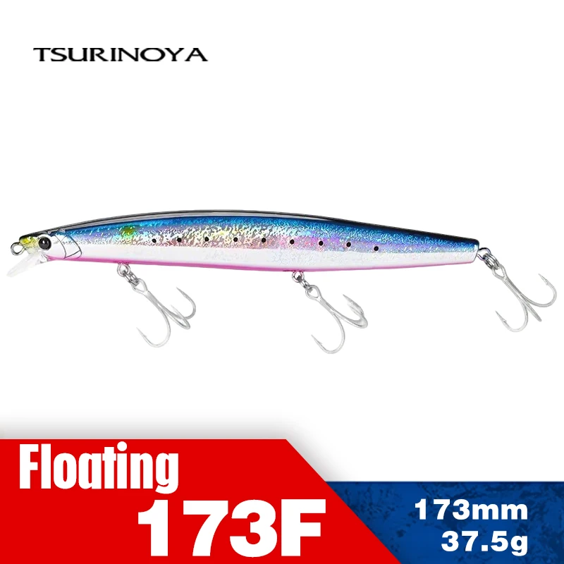 

TSURINOYA Ultra-long Casting Floating Minnow STINGER 173F 173mm 6.81in 37.5g Saltwater Fishing Lure Artificial Large Hard Baits