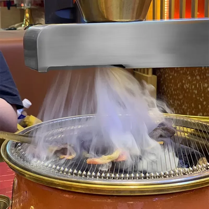 Commercial Electric Smoke Exhaust Fan for Korean BBQ Restaurant Powerful Ventilation System Heavy Duty Kitchen Air Purifier