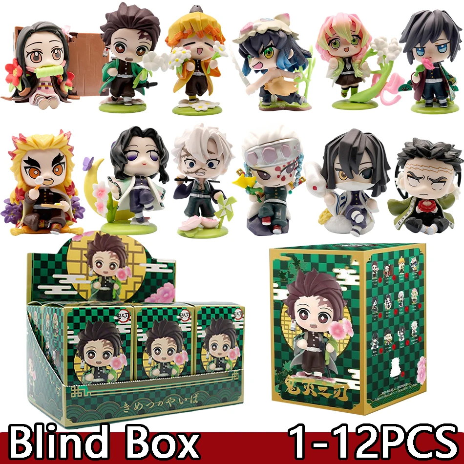 

2026 Demon Slayer: Танджиро Камадо, Нэзуко — Аниме-фигурка, коллекционная модель, сюрприз-бокс, креативный персонализированный статуэтка-украшение, подарок-сюрприз