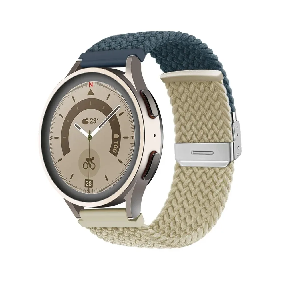 18mm 20mm 22mm Strap for Samsung Galaxy Watch 6 5 4 Pro Classic Active 2 braided Solo Loop Bracelet Correa Huawei Watch 4 GT 2 3