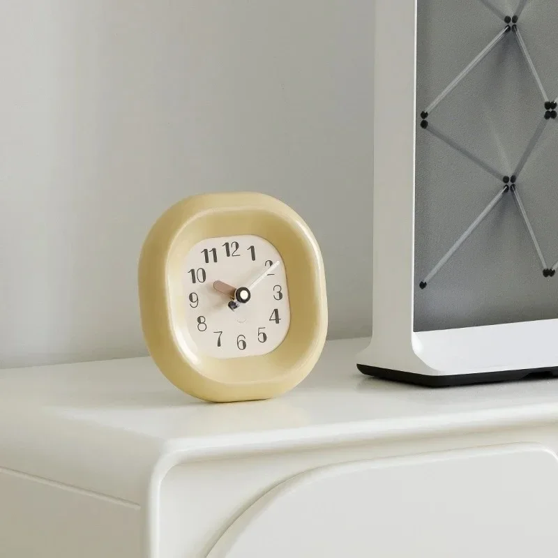 Home living room entrance decoration ornament creative cream wind clock