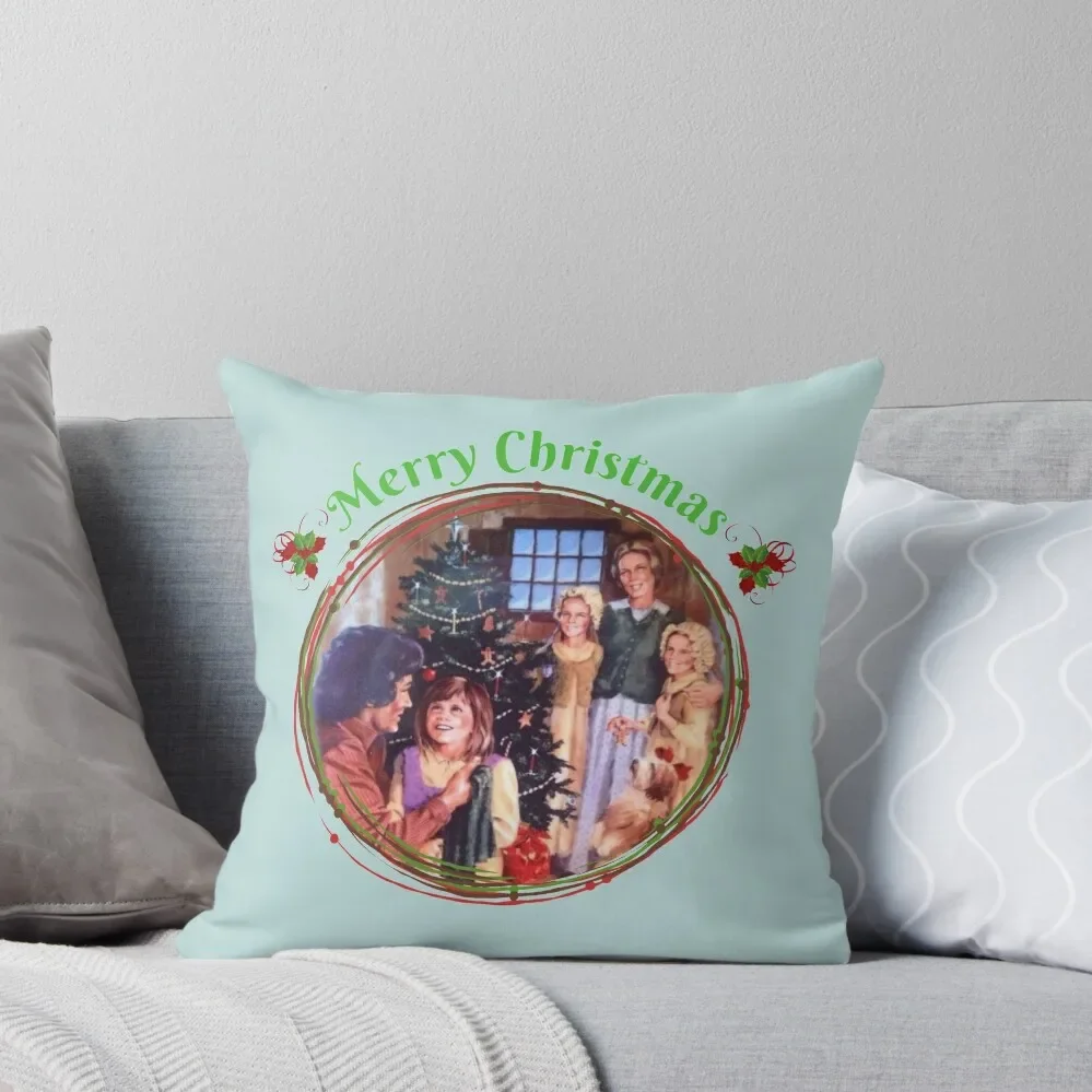 

Christmas Little House on the Prairie Throw Pillow Cushions For Decorative Sofa Sofas Covers Decorative pillow case