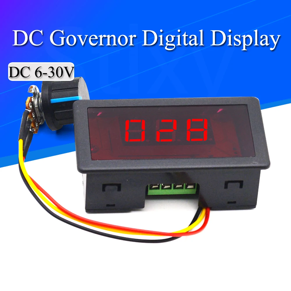 Stlxy DC Governor Digital Display 12V24V Reducer Motor High Power Speed Regulating Switch PWM Poleless Speed Control Board