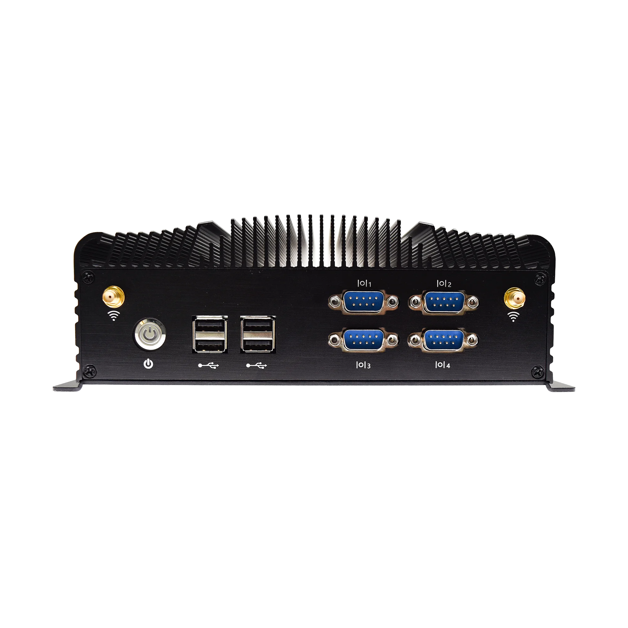 Latest Intel Tigerlake-U X86 Win10/Linux GPIO CAN-OPEN 6 PoE Embedded AI PC Embedded Fanless Box Mini Itx Custom Fanless Case