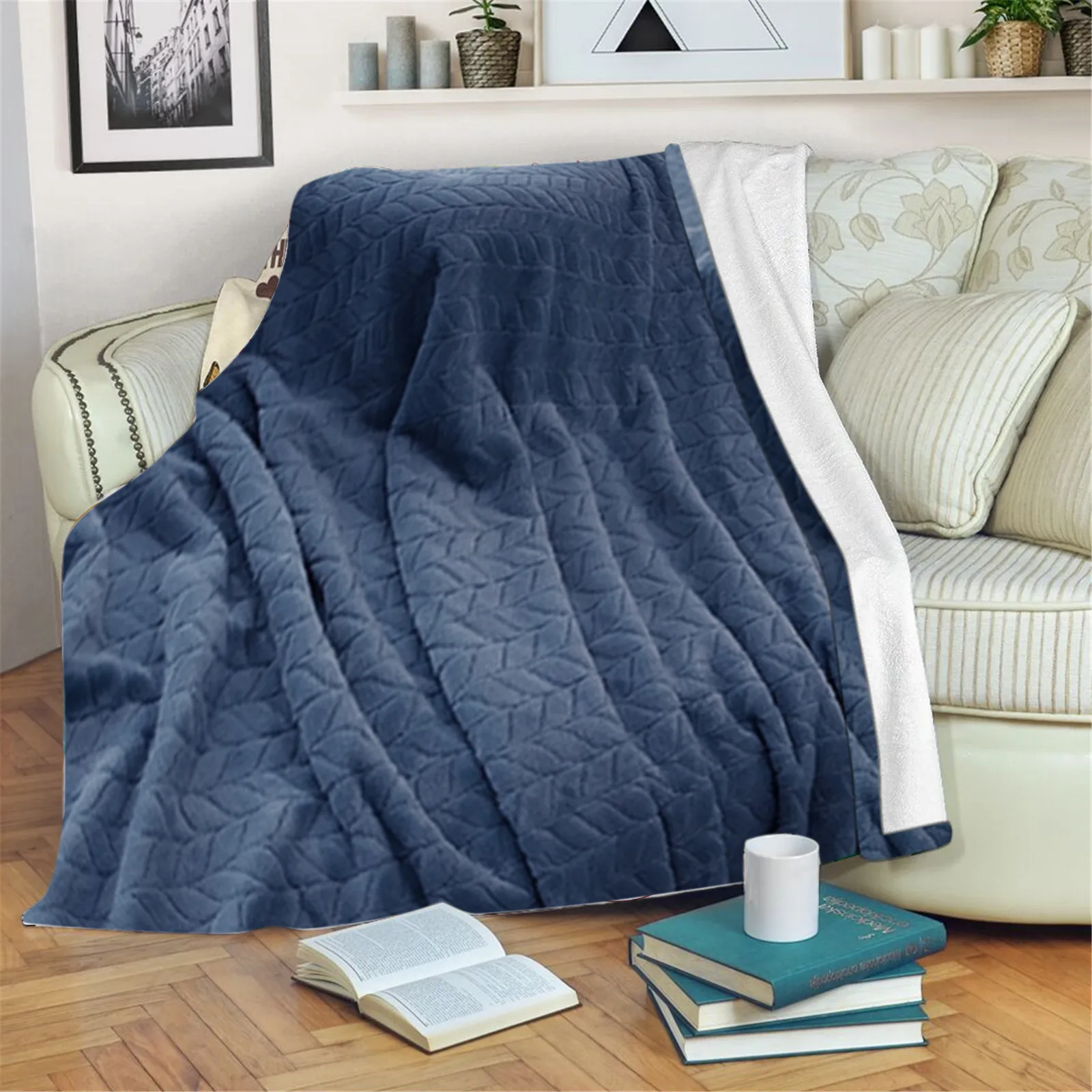 Winter Lightweight Blanket Plush Soft Blanket King Size Home Blankets for Beds Warm Plaid Comforter Bedding Sheet Throw Blanket