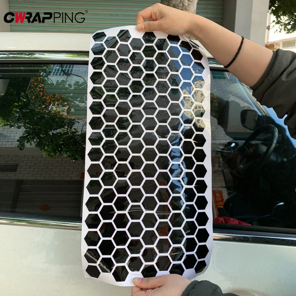 

Сотовые виниловые автомобильные наклейки, водонепроницаемые, устойчивые к царапинам, крышка B-образной стойки, самоклеящиеся наклейки для индивидуального внешнего изготовления автомобиля