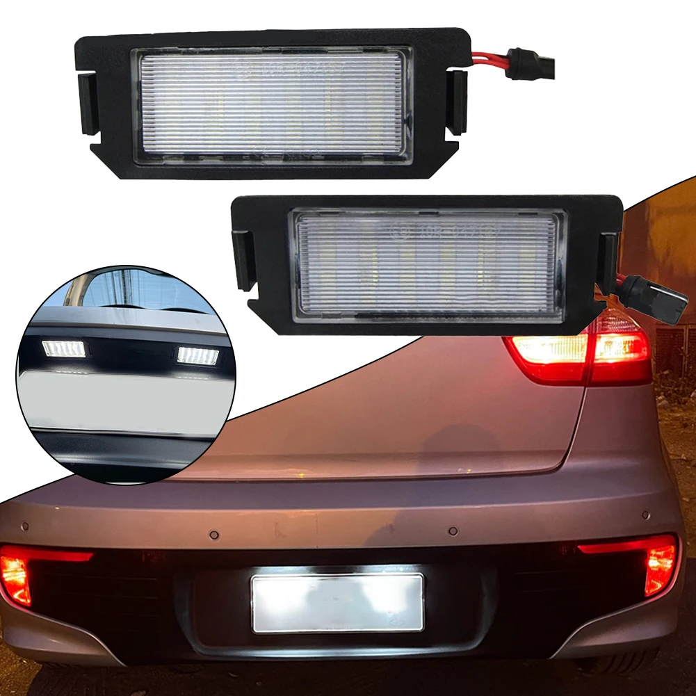 

For Hyundai For Kia LED License Plate Lights High Brightness 6500K 12V ABS+LED Easy Install, Plug Play For Multiple Models