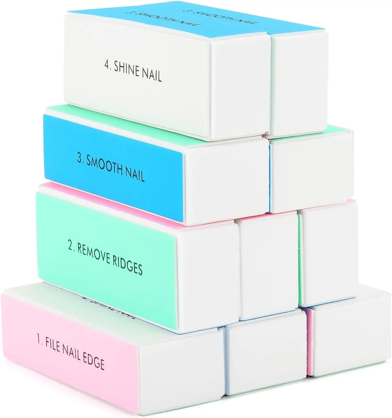 2/5/6Pcs Schwamm Nagel Puffer Bunte Schleifen Polieren Block Schleifen Polieren Nagel Datei 4-seitige Professionelle Nagel maniküre Werkzeug