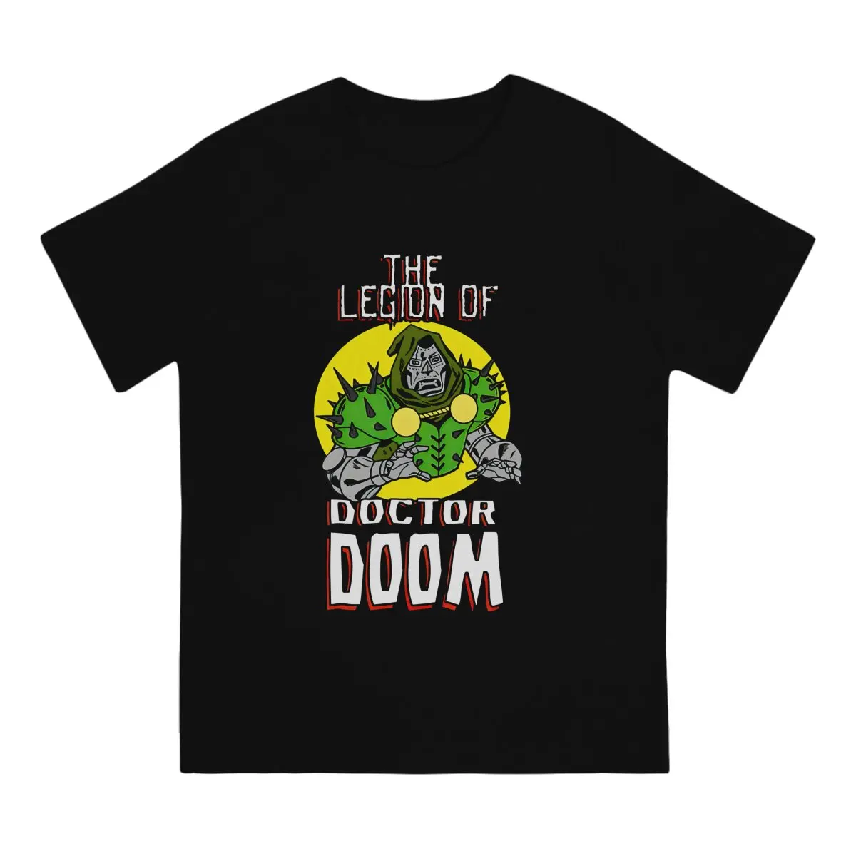 Men T-Shirts Cool Novelty Cotton Tees Short Sleeve Marvel Doctor Doom T Shirt Crewneck Clothing Adult