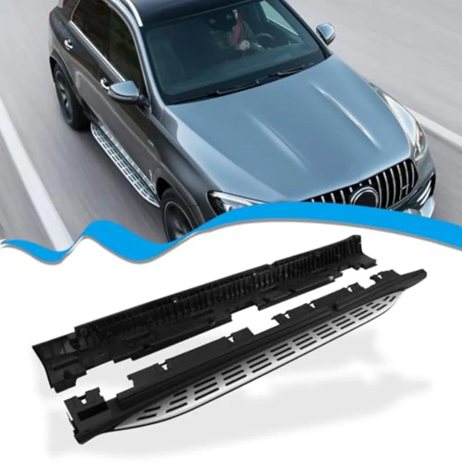 

Heavy Duty 600 LBS Side Steps for 2020-2026 Mercedes Benz GLE W167 350 450 580 53 63 AMG Running Boards Black Steel Nerf Bar Ac