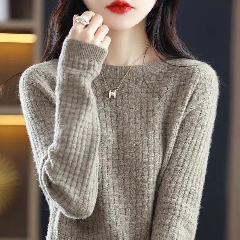 Women Sweater O-neck Autumn Winter Basic Pullover Warm Casual Pulls Jumpers Korean Fashion Spring Knitwear Bottoming Shirt