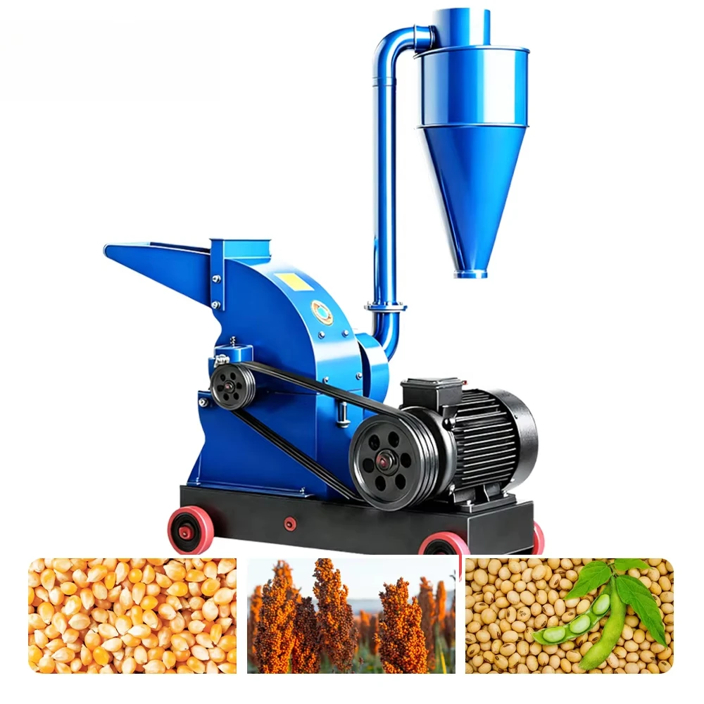 

Electric Motor Hammer Crusher for Corn and Grain Grinding Heavy Feed Processing Machine for Farms