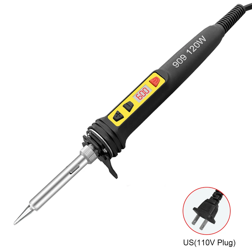 100 W/120 W Digitale Lötkolben Kit Reparatur Löten Werkzeug Set Elektrische Lötkolben Dual Kalibrierung Temperatur 200-600C