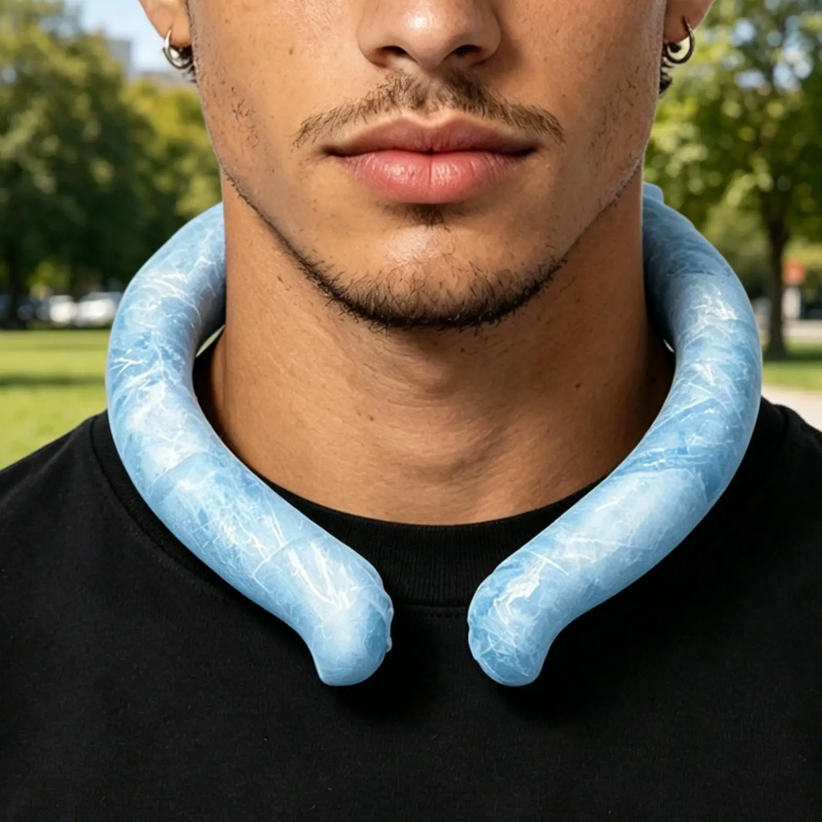 Neck Cooling Insulated Wearable Reusable Chilly Cooler Leakproof Neck Cooling Tube Wraps For Hot Weather Outdoor Indoor Sports