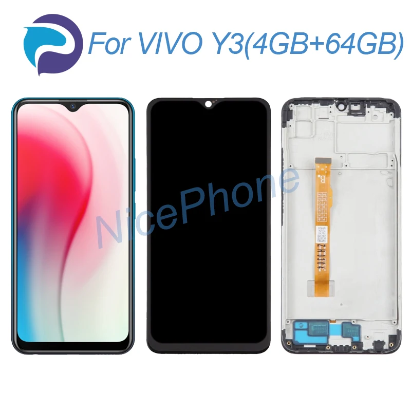 

for VIVO Y3 (4GB+64GB) LCD Display Touch Screen Digitizer Assembly Replacement V1901A For VIVO Y3 (4GB+64GB) LCD Screen Display