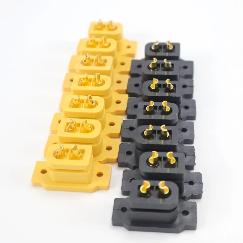 Connecteur femelle XT60E-F, 5 pièces, prise XT60, vis de montage sur panneau pour batterie au lithium FPV, drone quadrirotor RC