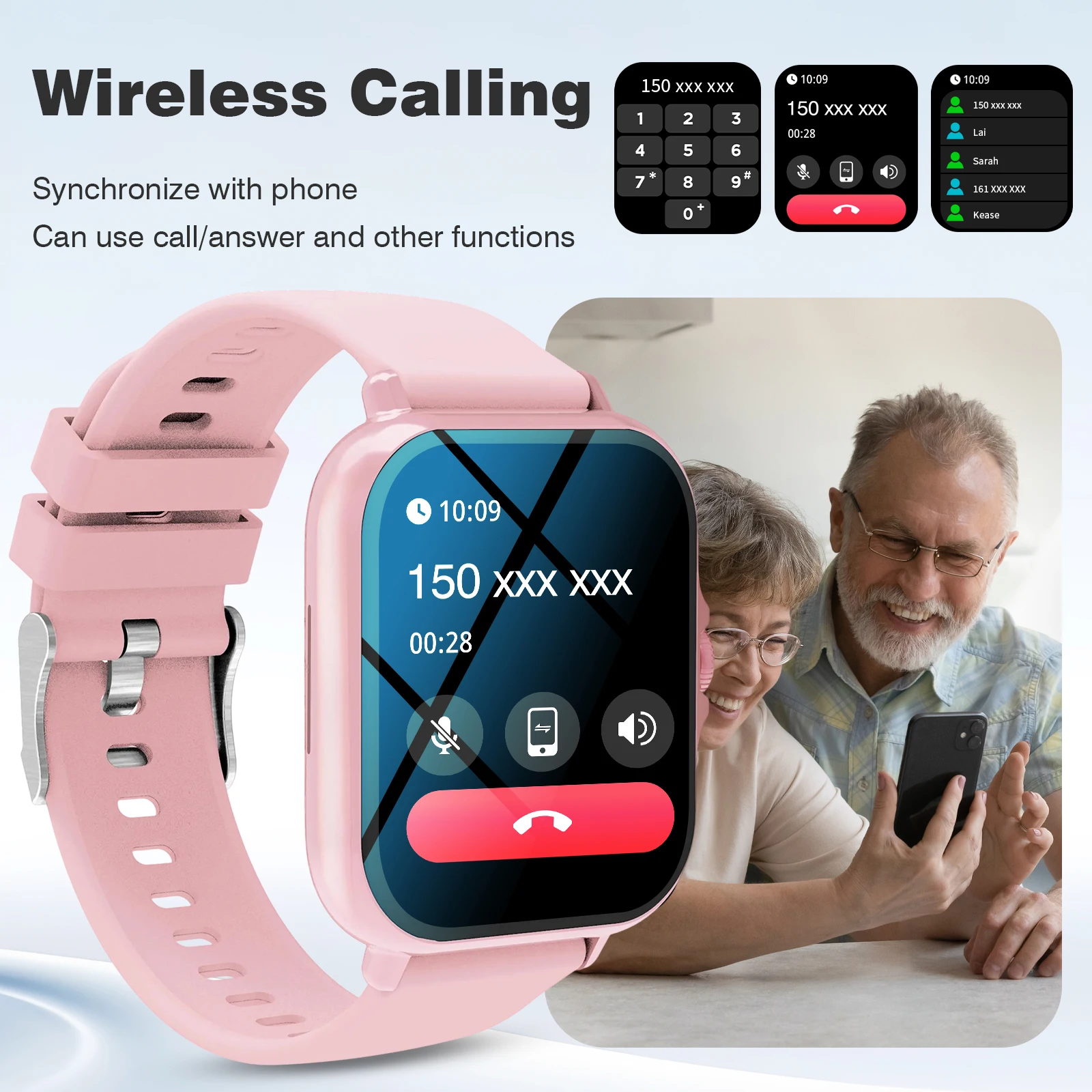 ساعة مارت، الاتصال/القرص اللاسلكي، الوضع الرياضي المتعدد، تذكير الاتصال والرفض، ريمين الرسائل القصيرة #4