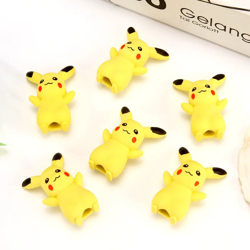 10Pcs/Set Kawaii Anime Pokemon Pikachu Eraser Cartoon Cute Pencil Rubber Creative Stationery School Office Supplies