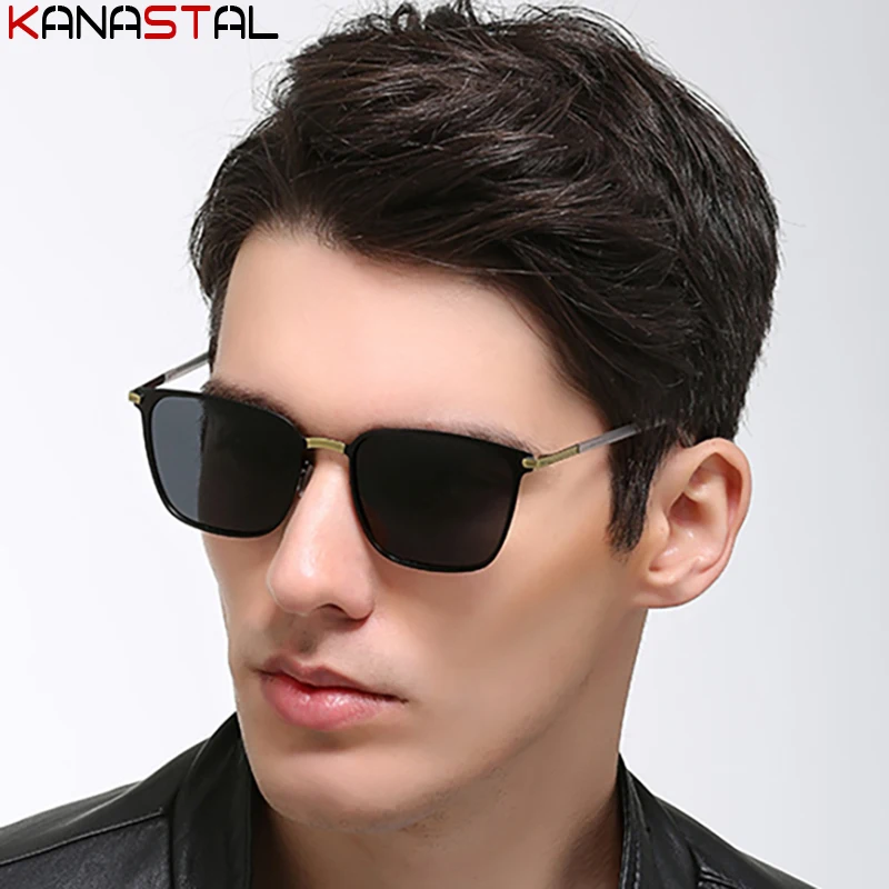 Metal Polarized Sunglasses Men UV400 Sun Glasses Women Eyeglasses Frame Night Driving Beach Bike Travel Anti Glare Shade Eyewear