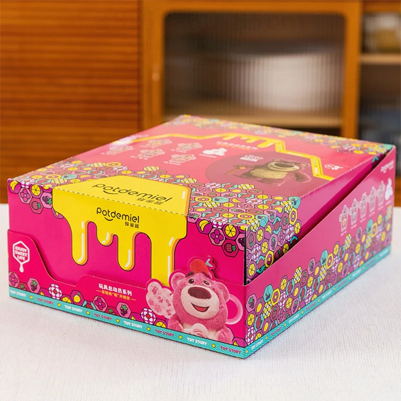 

Милый Дисней клубничный медведь плюшевая игрушка смеющиеся глаза мягкая кукла брелок детский подарок на день рождения и Рождество слепая коробка оптом