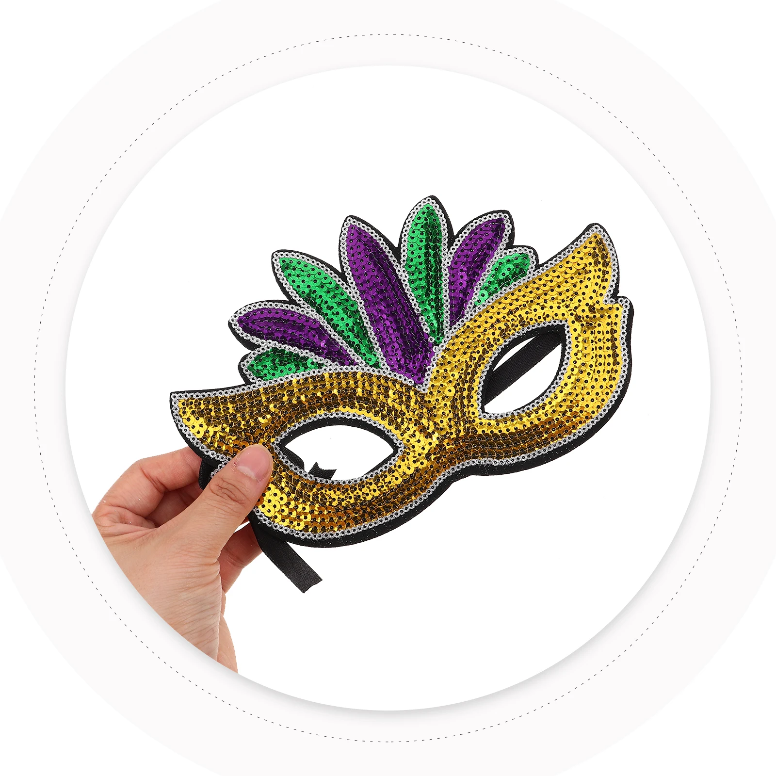 

Carnival Masks Shiny Masquerade Ball Accessories Photo Props Eyewear Gras Decorations Costume Party