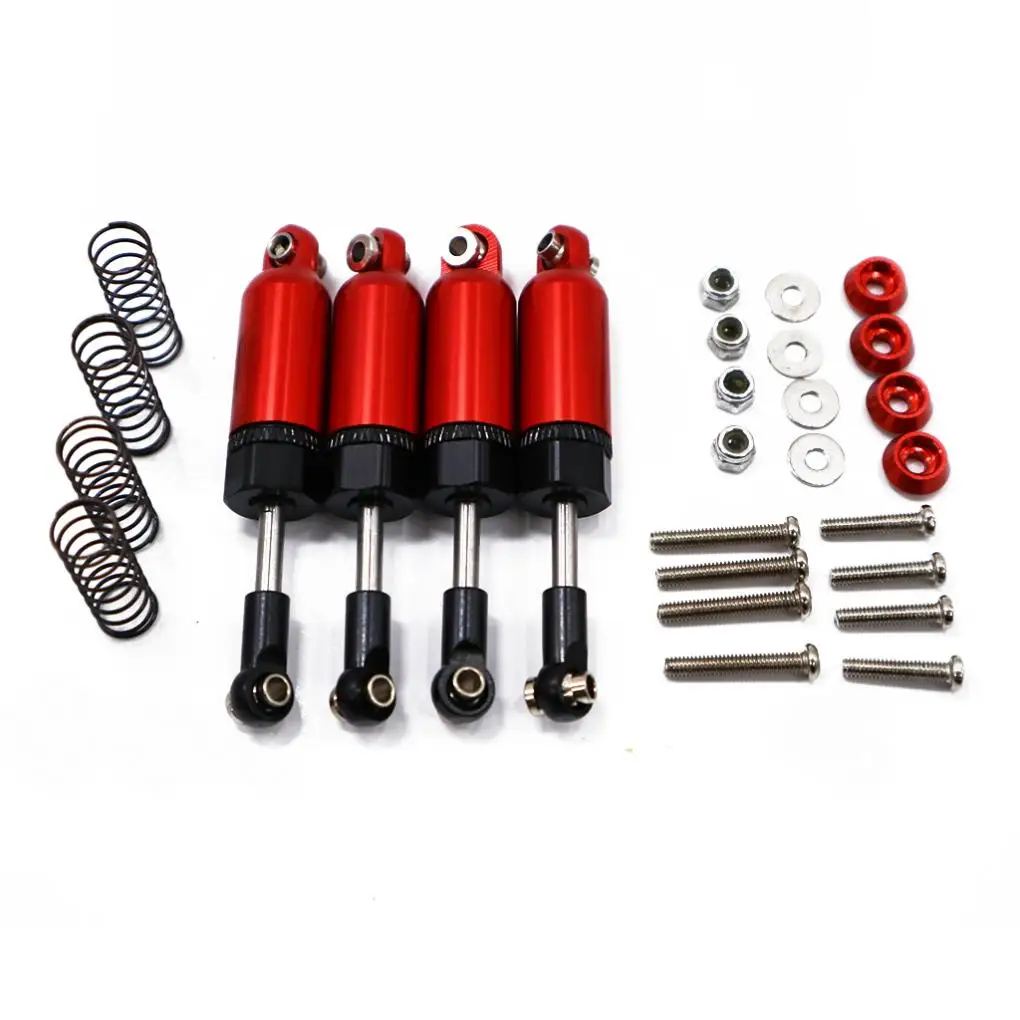 

4 шт. алюминиевых амортизаторов 1/12 для передней и задней подвески для радиоуправляемых моделей MN D90, MN-99, MN-91, FJ-45, запчасти и аксессуары для радиоуправляемых машин