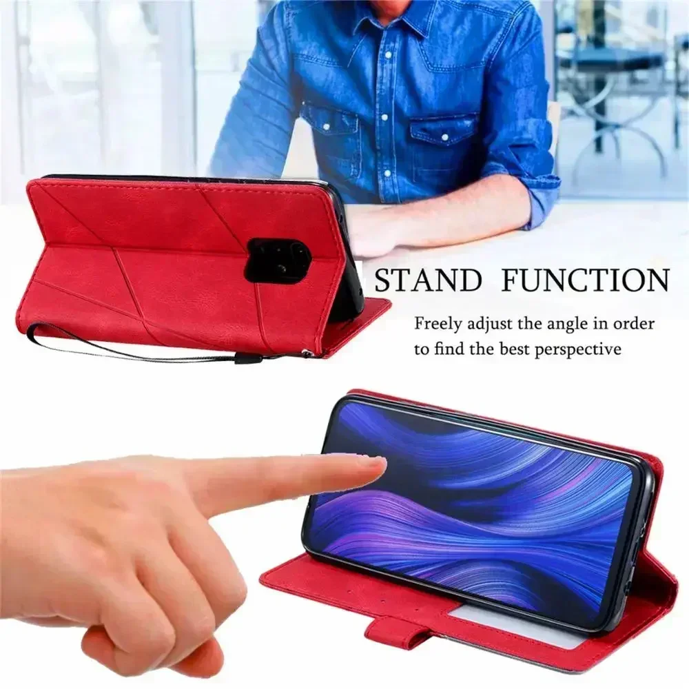 Etui z klapką dla Xiaomi Redmi Note 13 12S 11 10 Pro Redmi Note 7 8T 9 Pro Uchwyt Magnetyczny Skórzany Portfel Gniazda na karty Pokrowiec na torbę — zdjęcie produktu 5