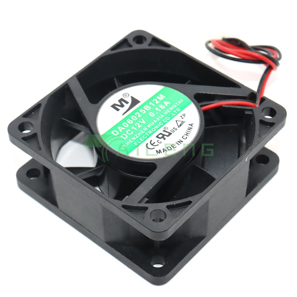 冷却ファンda06025b12m 6cm、6025、60x60x25mm,12v, 0.18a