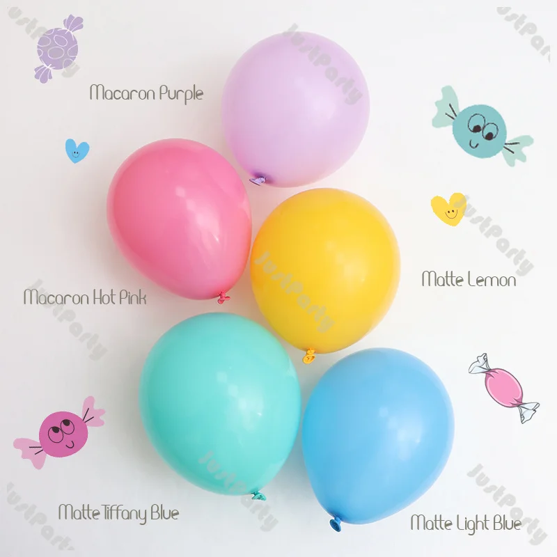 5/10/12/18inch Cute Balloons Boys 1st Birthday Girl Baby Shower Kids Party Decor Lemon Blue Pastel Balloons Wedding Decorations