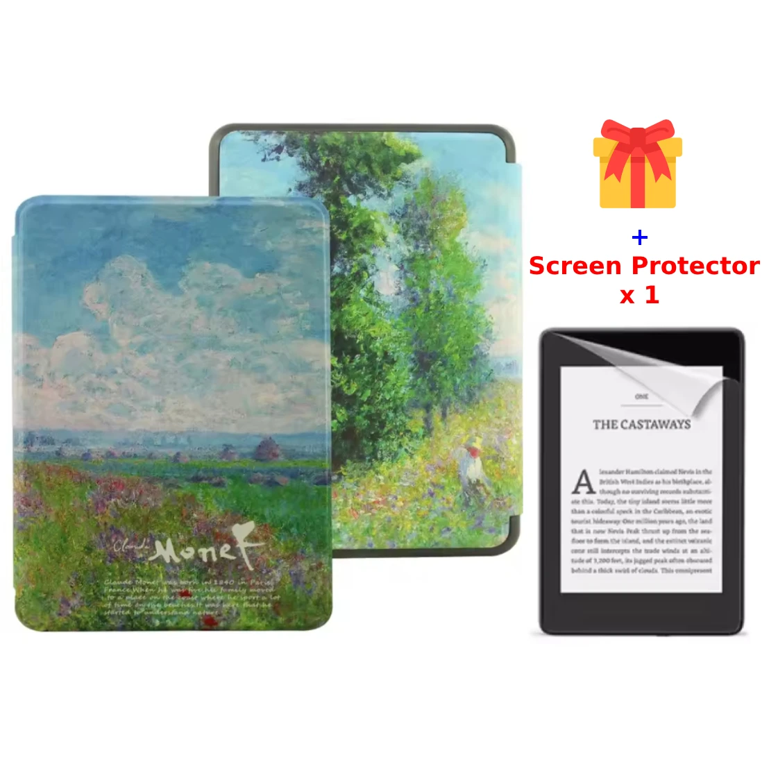 For Kindle Voyage Case 2014 NM460GZ PU Leather Cover Book Case