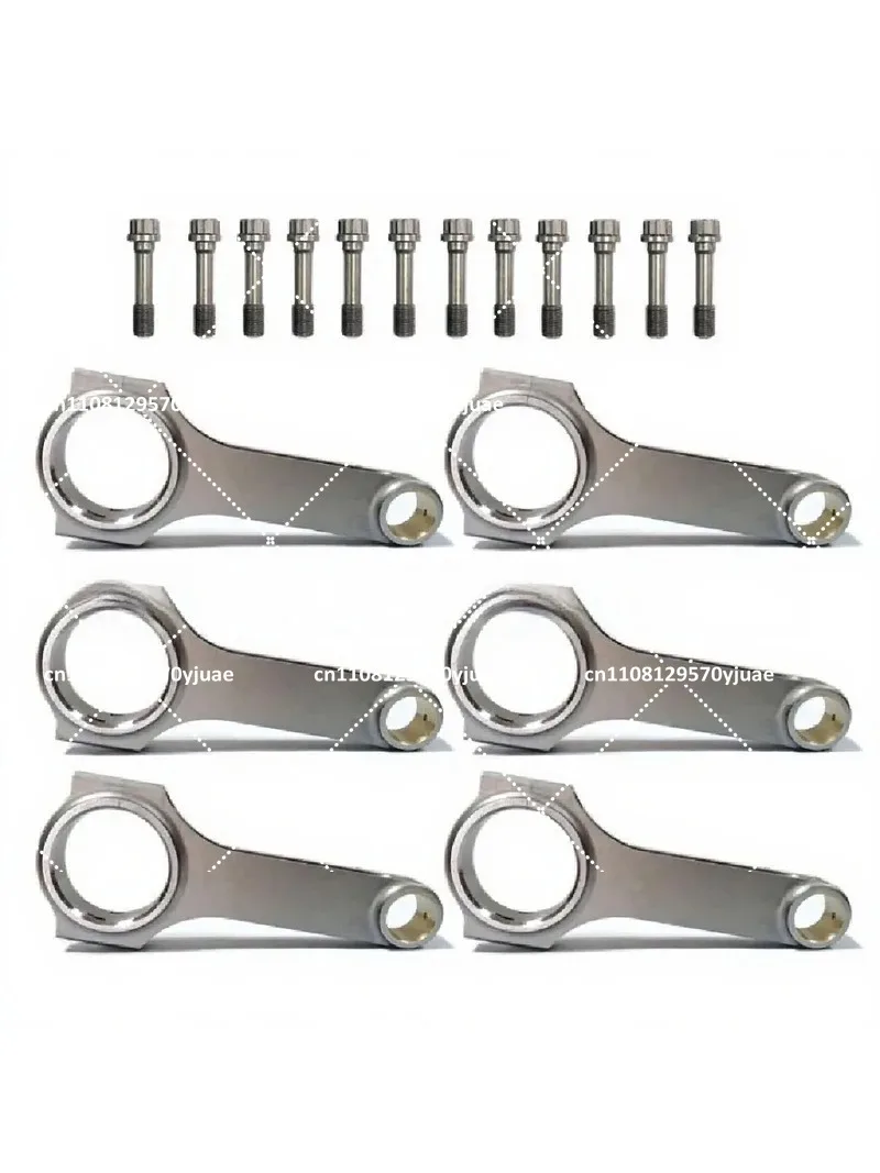 Forged H-Type Connecting Rod for 1JZ-GTE 1JZ-GE Engine, High Strength, Supports Up to 1200HP
