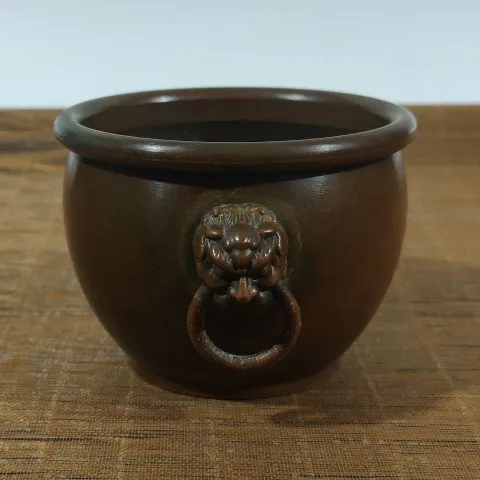 

Forbidden City Cylinder Lion Head Cylinder Pure Copper Incense Burner Living Room Cornucopia Lucky Creative Home Crafts
