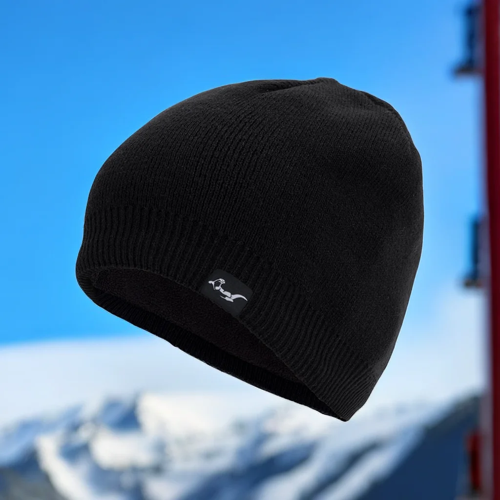 

Winter Waterproof Beanie Hat Acrylic Knit Hats for Men Women Soft Warm Unisex Cuffed Beanie