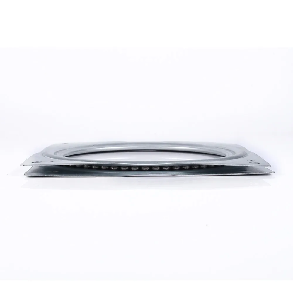 2pcs Hardware 6 Inch Lazy Susan Turntable Metal Construction Steel Ball Bearing Rotating Swivel Plate Metal Turntable TV Desk